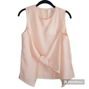 AVANTLOOK NWT Peach Sleeveless Twist Front Shell Blouse